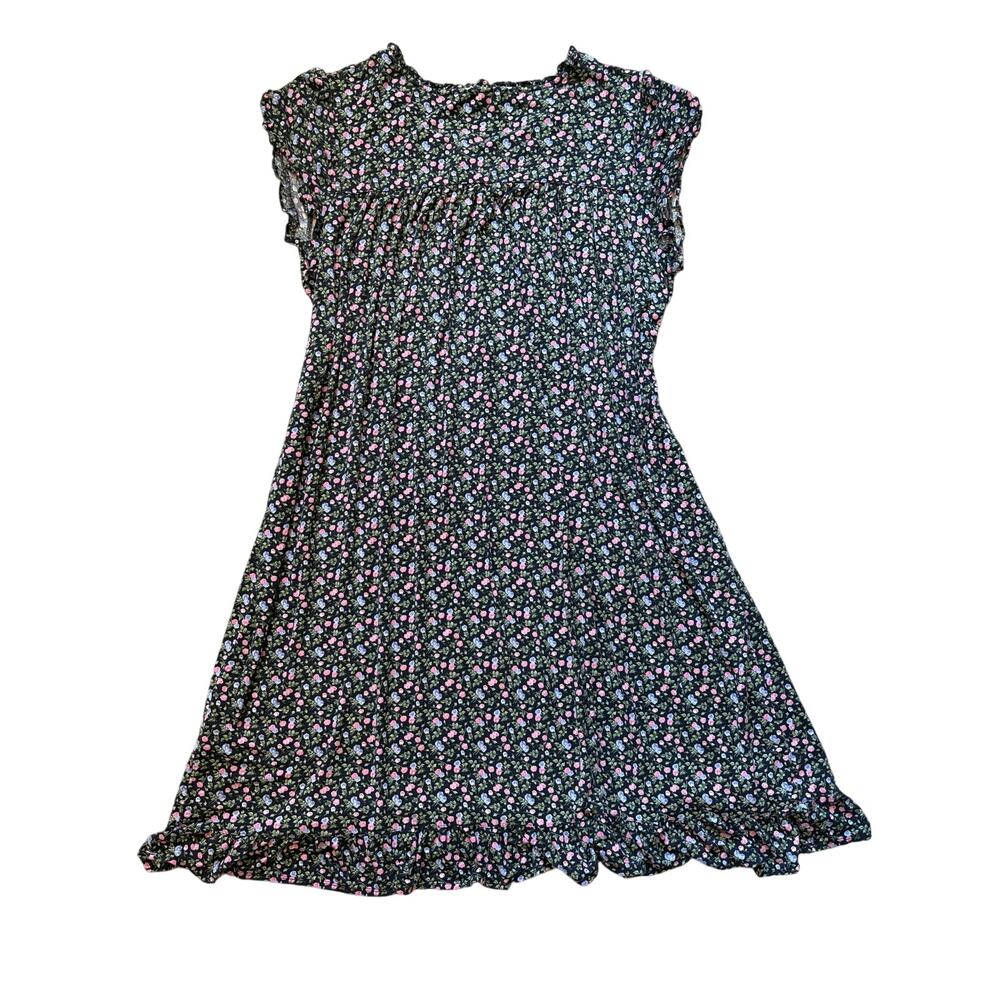 Eileen West Midnight Blossoms Modal Nightgown Size 2X Black Plus Size Pajama - Picture 7 of 9